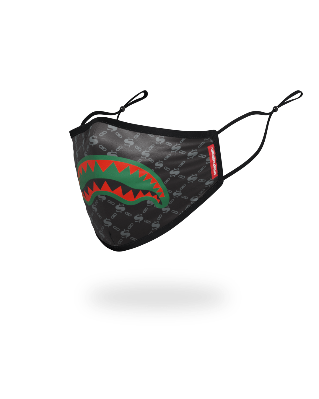 ADULT SPUCCI (BLACK) FORM-FITTING FACE MASK