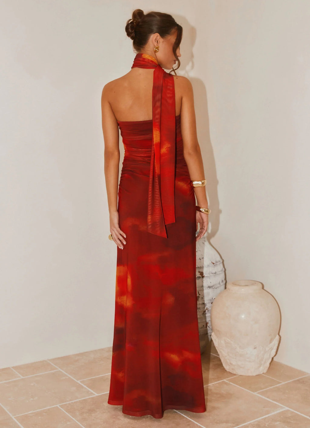 Songbird Maxi Dress - Scarlet Blur