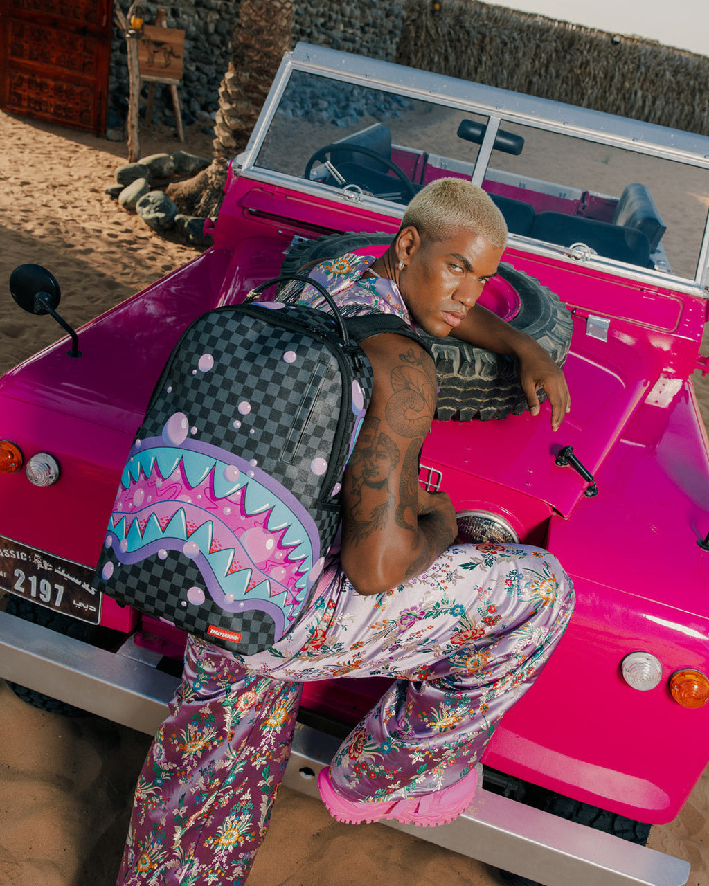 PURPLE SLIME SHARK BACKPACK
