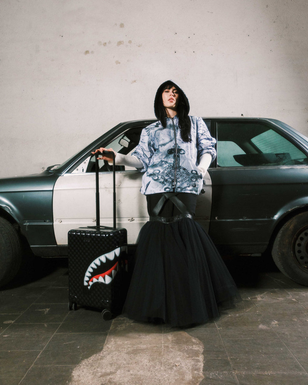 SHARKS IN PARIS HYPER PUFF CARRY-ON LUGGAGE
