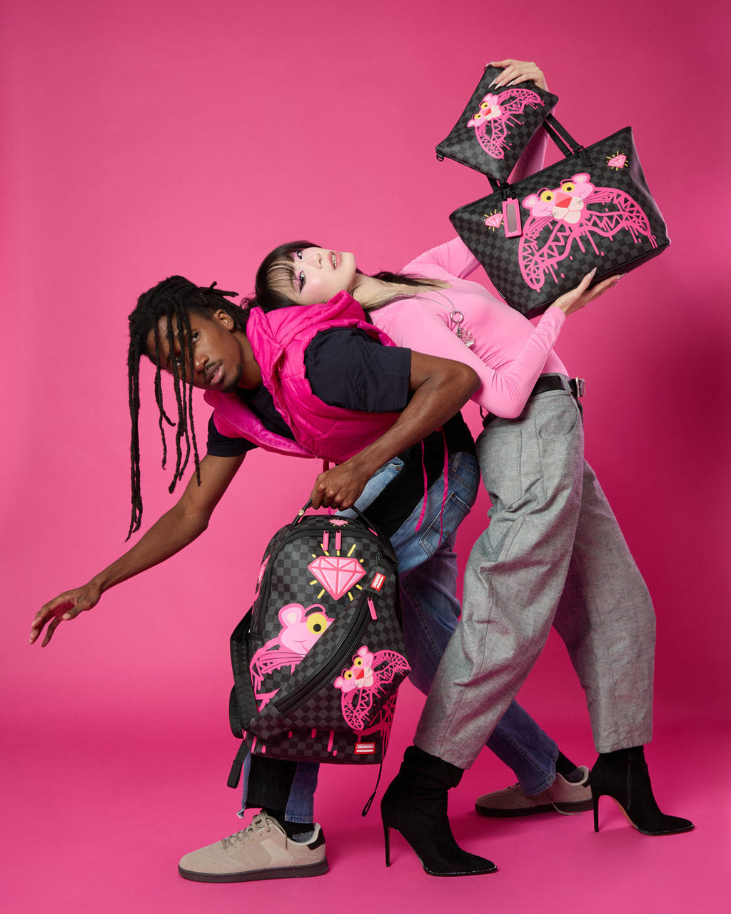 PINK PANTHER DIAMOND SHARK BACKPACK