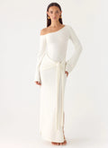 Kova Knit Maxi Dress - White