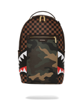 EXTERIOR GOLD ZIP POCKET SHARKS IN PARIS BACKPACK (DLXV)