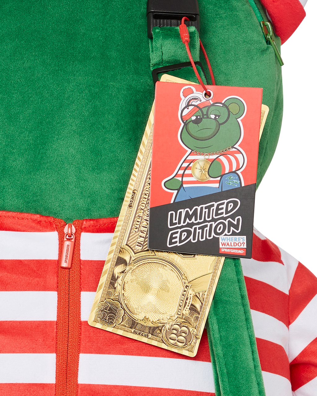 WHERES WALDO MONEYBEAR TEDDYBEAR BACKPACK