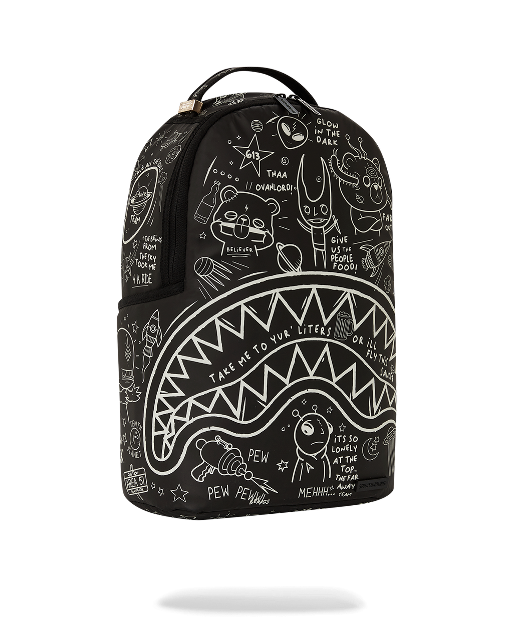 GLOW THE SPACE BACKPACK (GLOW IN THE DARK EFFECT)