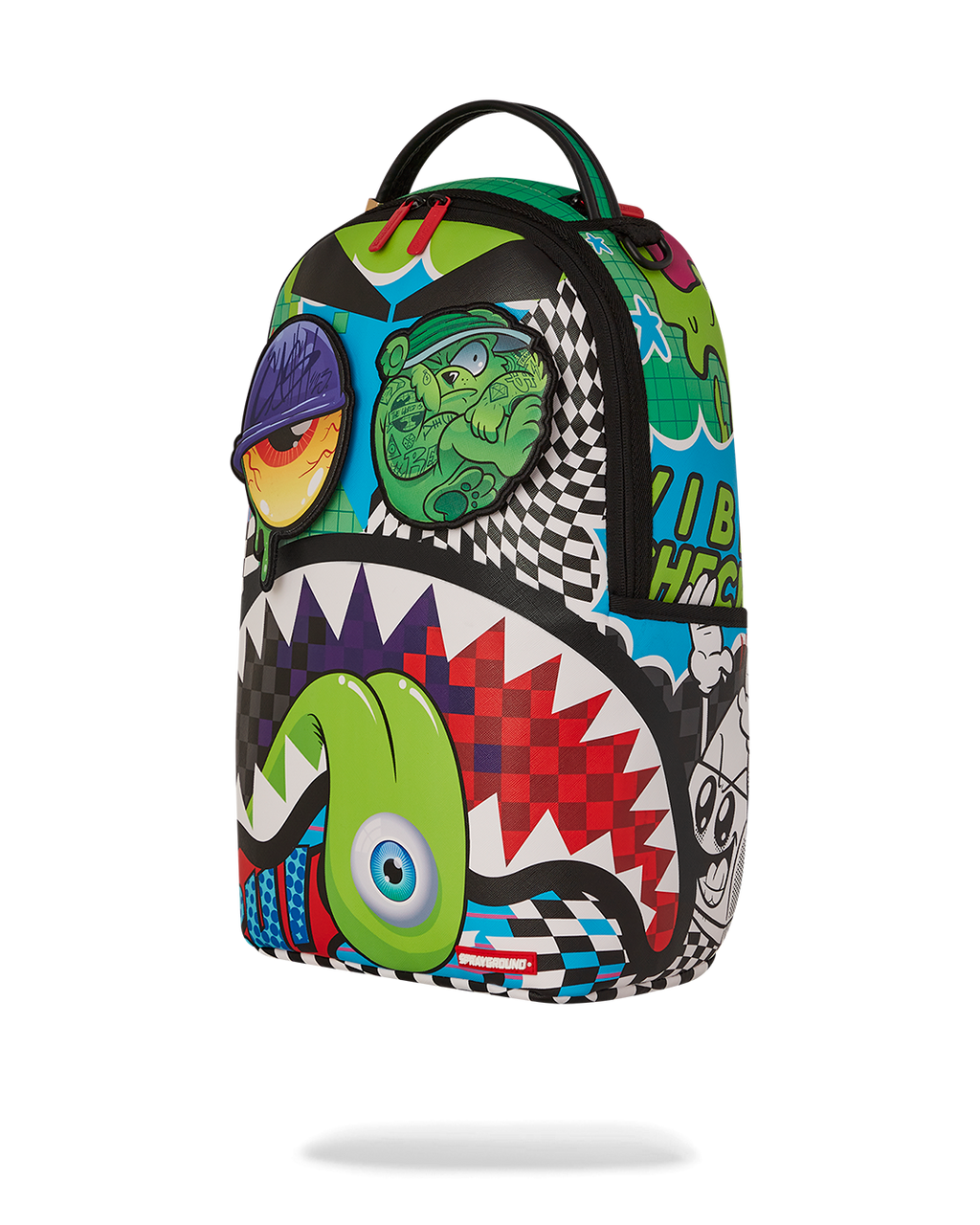 PSYCHO WORLD OF FUN BACKPACK (WITH REMOVABLE VELCRO EYE PATCHES)