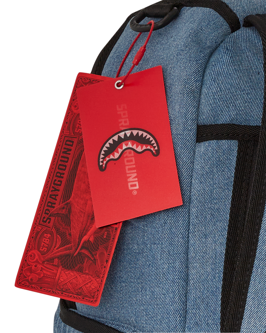 STONE WASH 3D SHARK BACKPACK