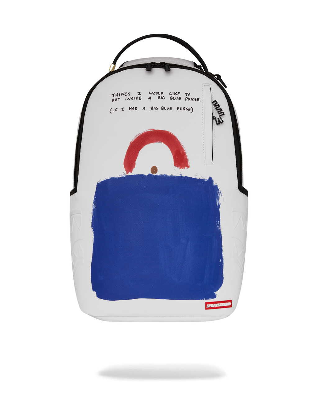KEITH HARING BIG BLUE PURSE ART BACKPACK