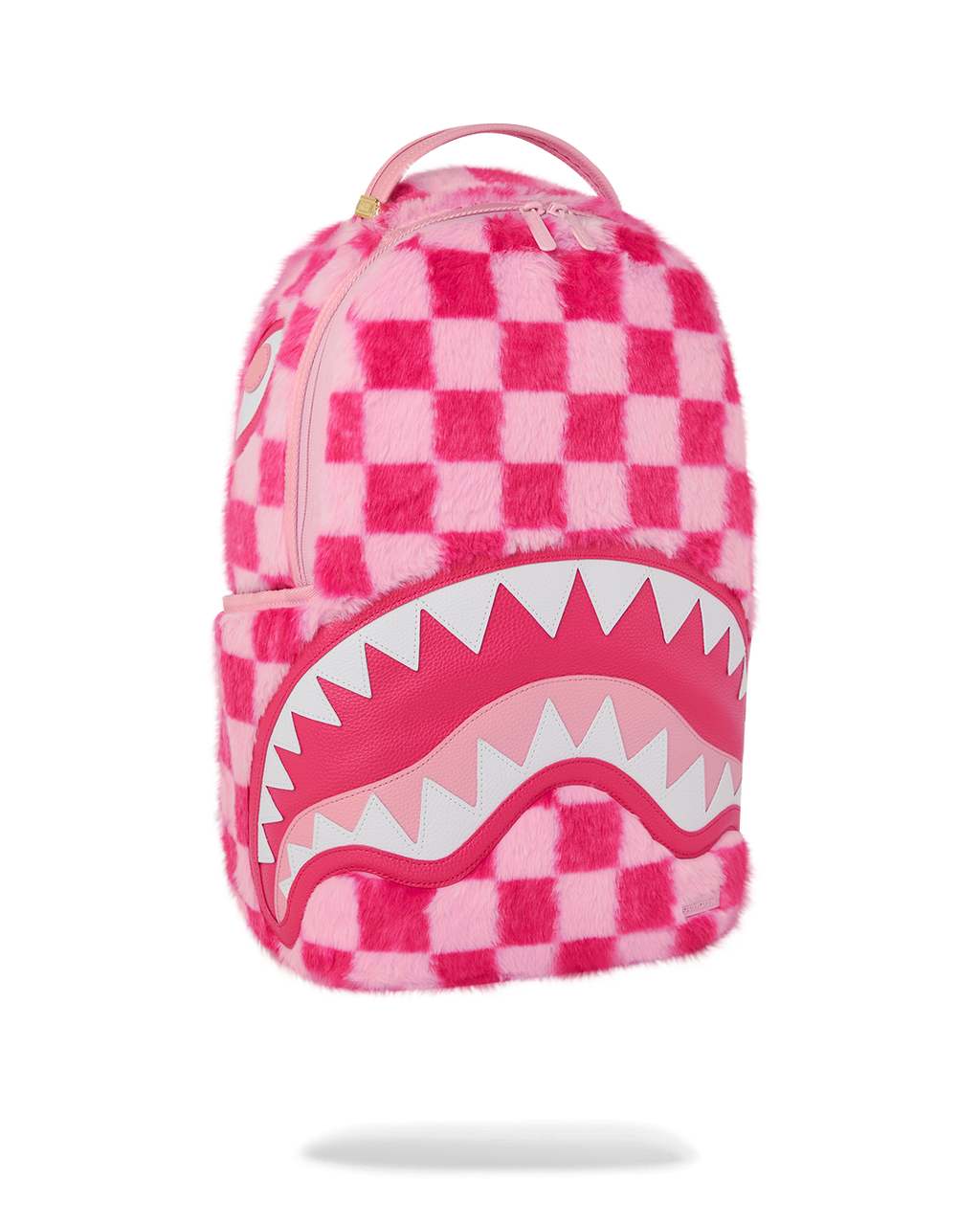 FURZILLA SHARK (PINK CHECK) BACKPACK