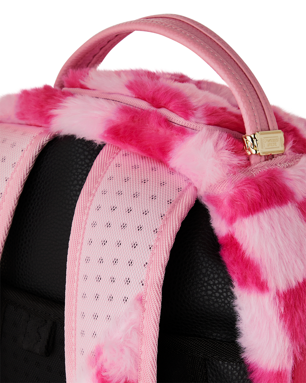 FURZILLA SHARK (PINK CHECK) BACKPACK