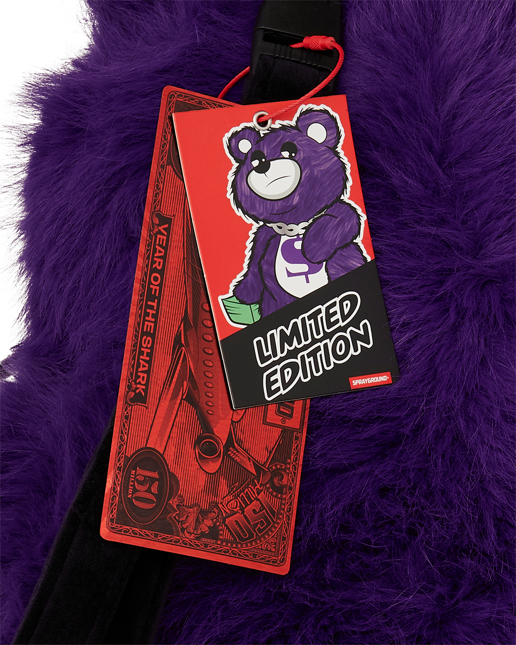 FURZILLA SHARK (PURP) MONEYBEAR BACKPACK