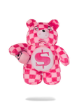 FURZILLA SHARK (PINK CHECK) MONEYBEAR BACKPACK