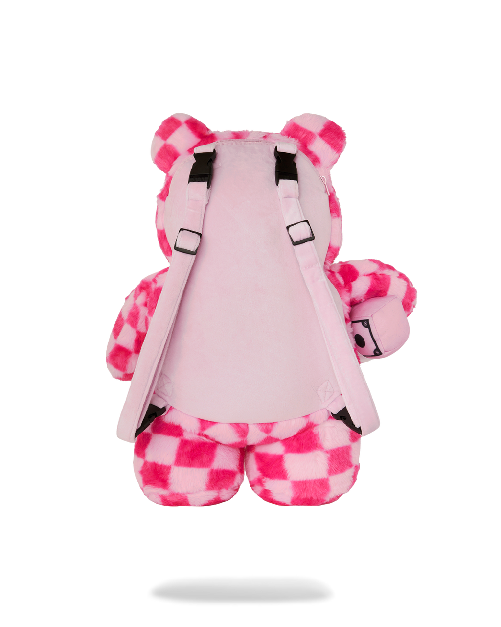 FURZILLA SHARK (PINK CHECK) MONEYBEAR BACKPACK