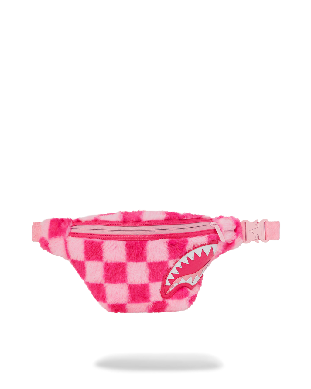 FURZILLA SHARK (PINK CHECK) SAVVY CROSSBODY