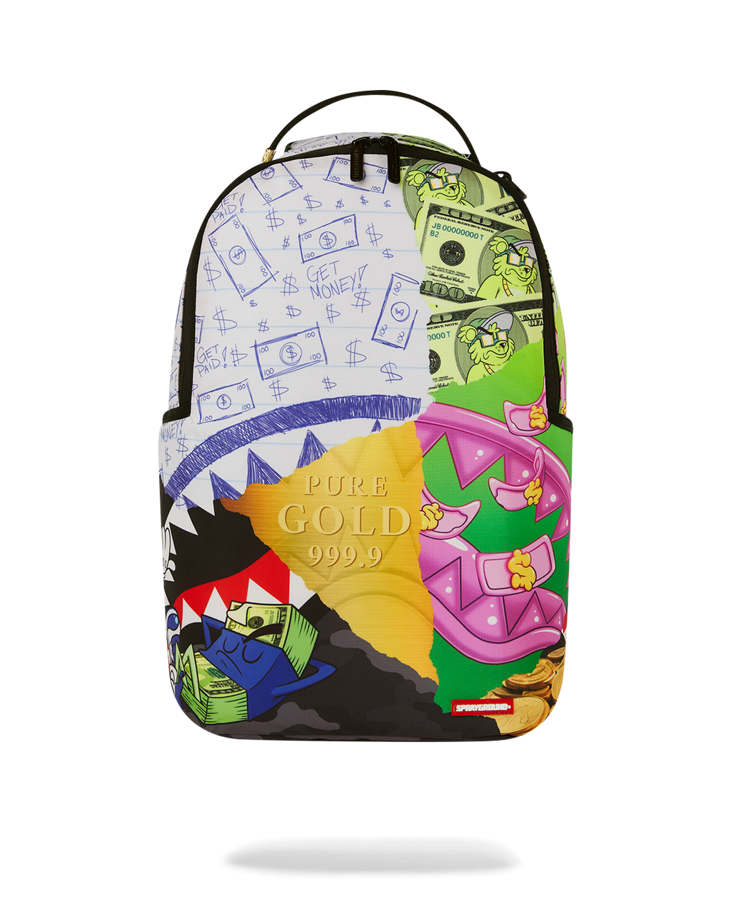 MEAN MONEY COLLAGE BACKPACK
