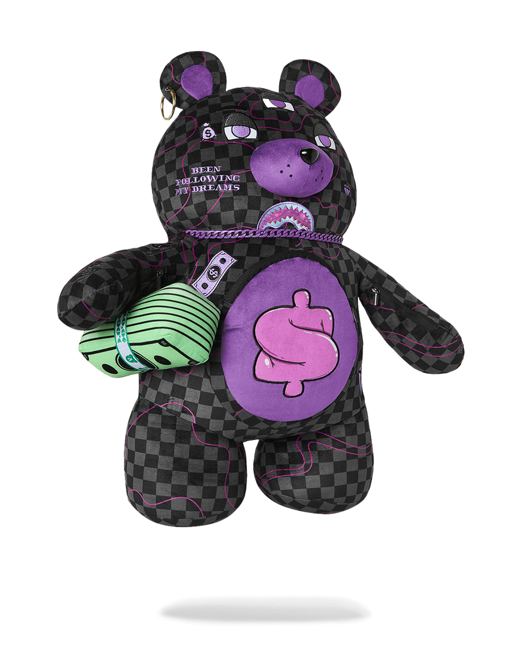 PURPLE SLIME SHARK MONEYBEAR BACKPACK