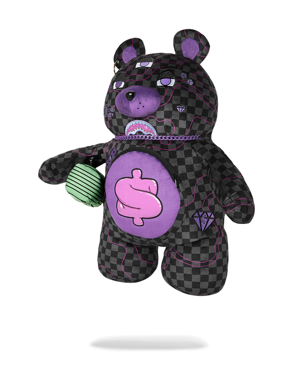 PURPLE SLIME SHARK MONEYBEAR BACKPACK