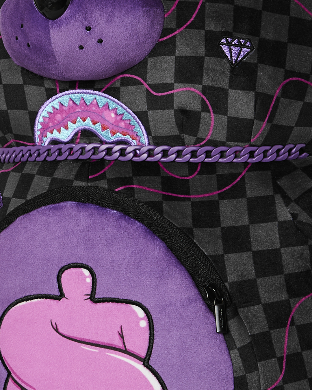 PURPLE SLIME SHARK MONEYBEAR BACKPACK
