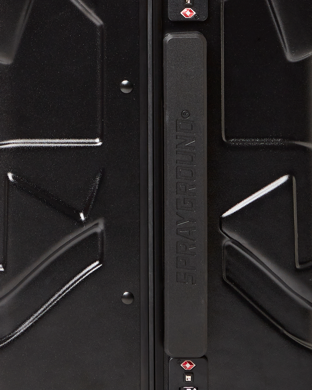 MOLDED SHARKITECTURE BLACK HARDSHELL CARRY-ON LUGGAGE