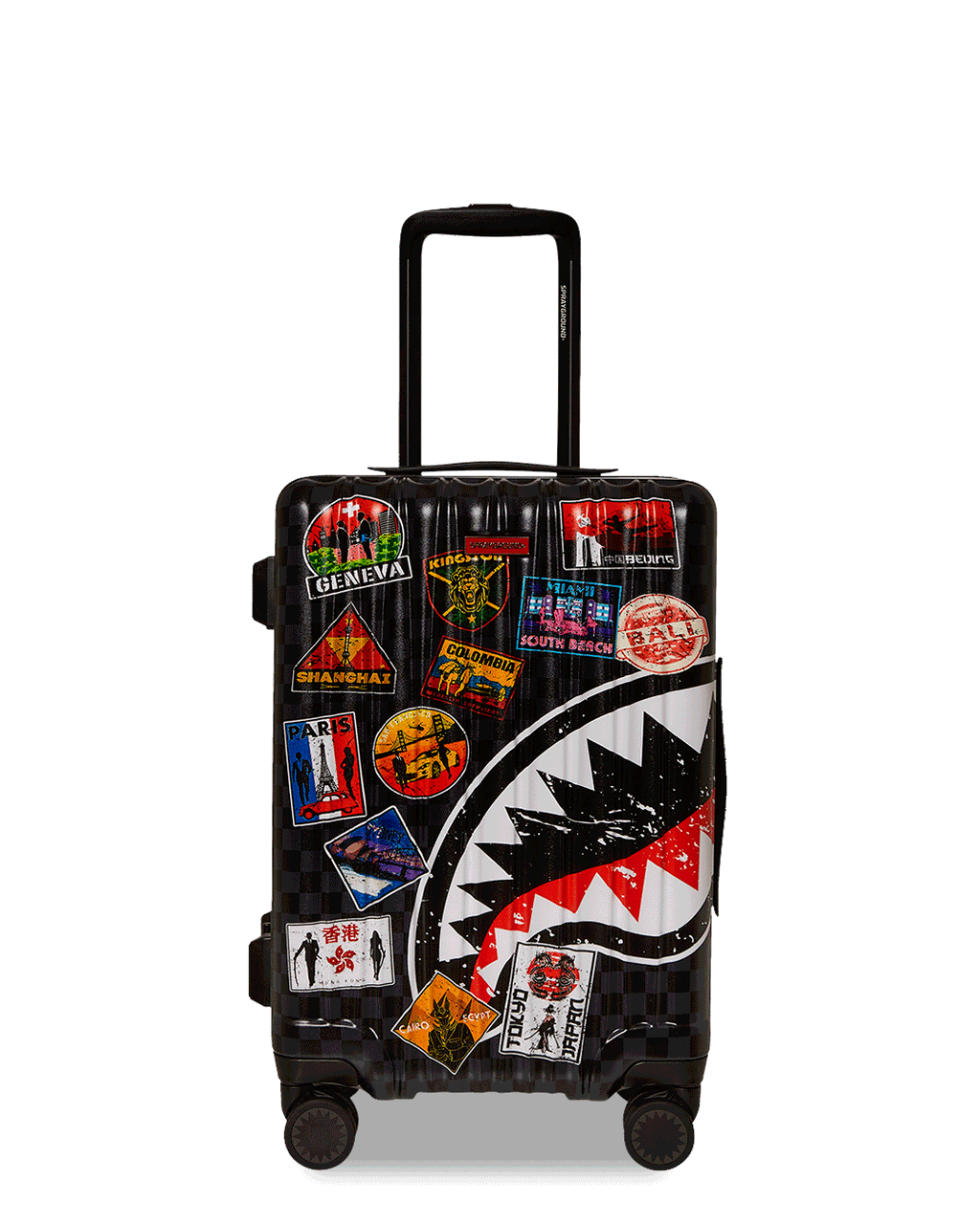 GLOBAL MOGUL UNLIMITED MILES SHARKNAUTICS HARDSHELL CARRY-ON LUGGAGE
