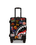 GLOBAL MOGUL UNLIMITED MILES SHARKNAUTICS HARDSHELL CARRY-ON LUGGAGE