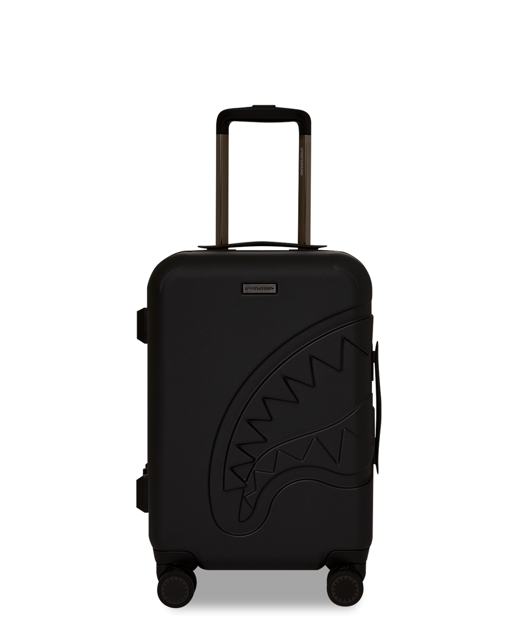 REALITY CHECK SHARKITECTURE CARRY-ON JETBLACK LUGGAGE (GUNMETAL HARDWARE)