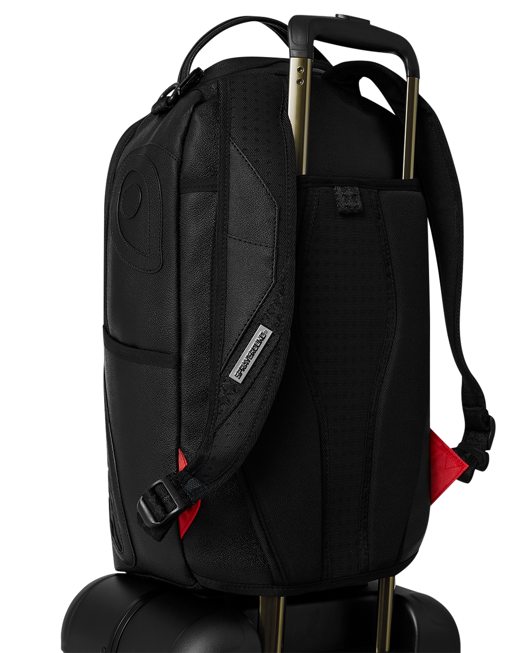 REALITY CHECK SHARKITECTURE CARRY-ON JETBLACK LUGGAGE (GUNMETAL HARDWARE)