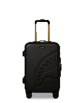 REALITY CHECK SHARKITECTURE CARRY-ON JETBLACK LUGGAGE (GOLD HARDWARE)