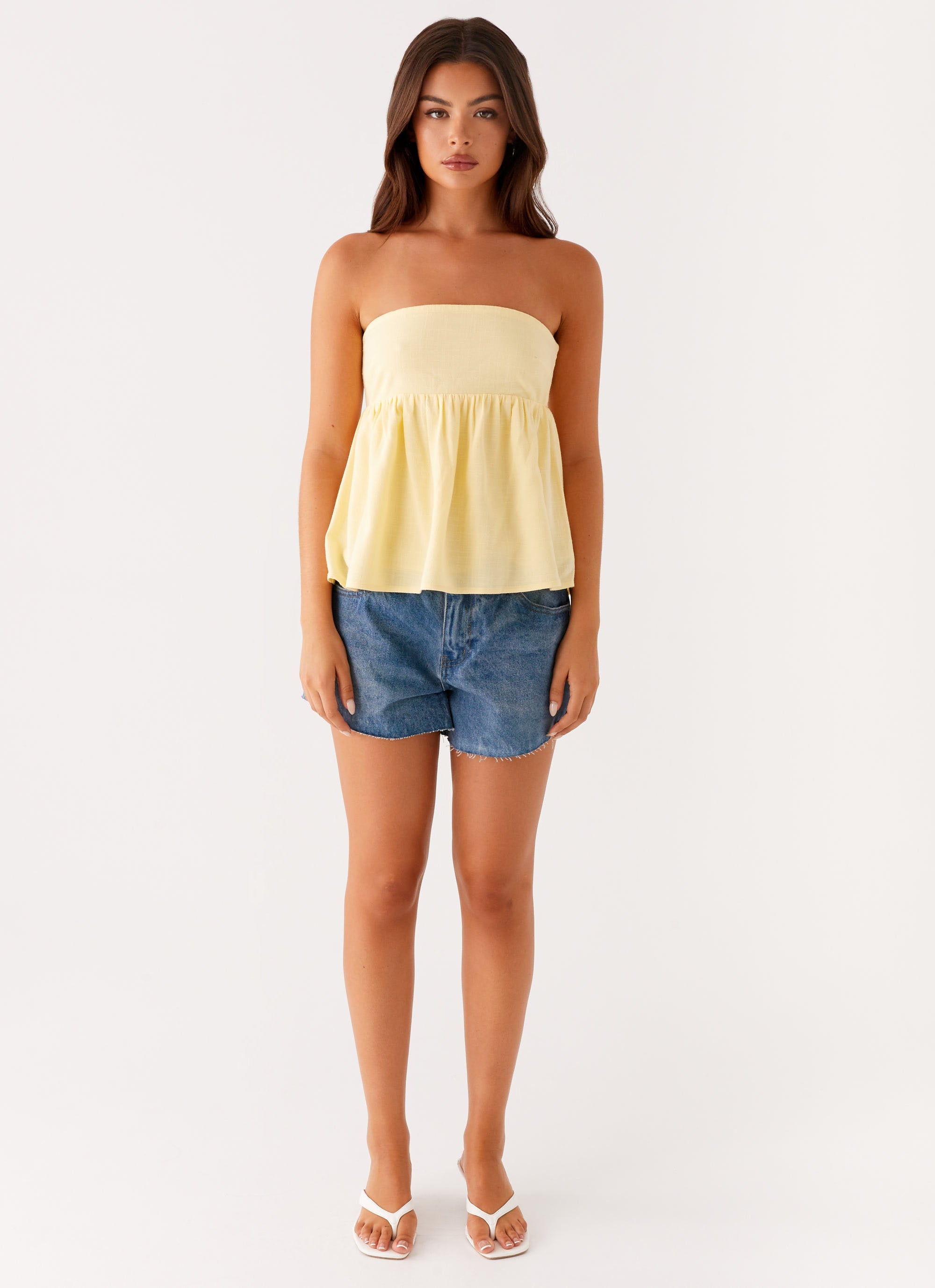 Cassie Tube Top - Yellow
