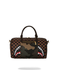 EXTERIOR GOLD ZIP POCKET SHARKS IN PARIS MINI DUFFLE