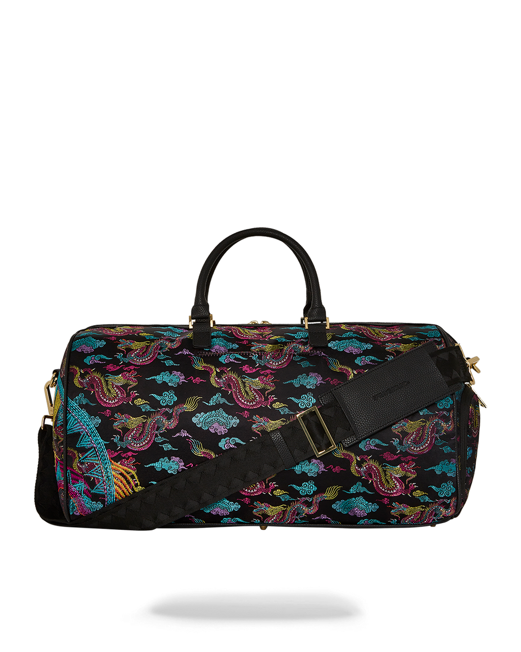 EMBROIDERED DRAGONS DUFFLE