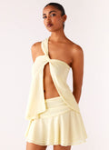 Delight Me Asymmetrical Top - Yellow