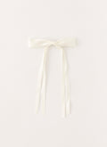 Dorothy Bow Hair Clip - Ivory