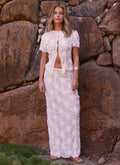Effortlessly Low Rise Maxi Skirt - Ivory