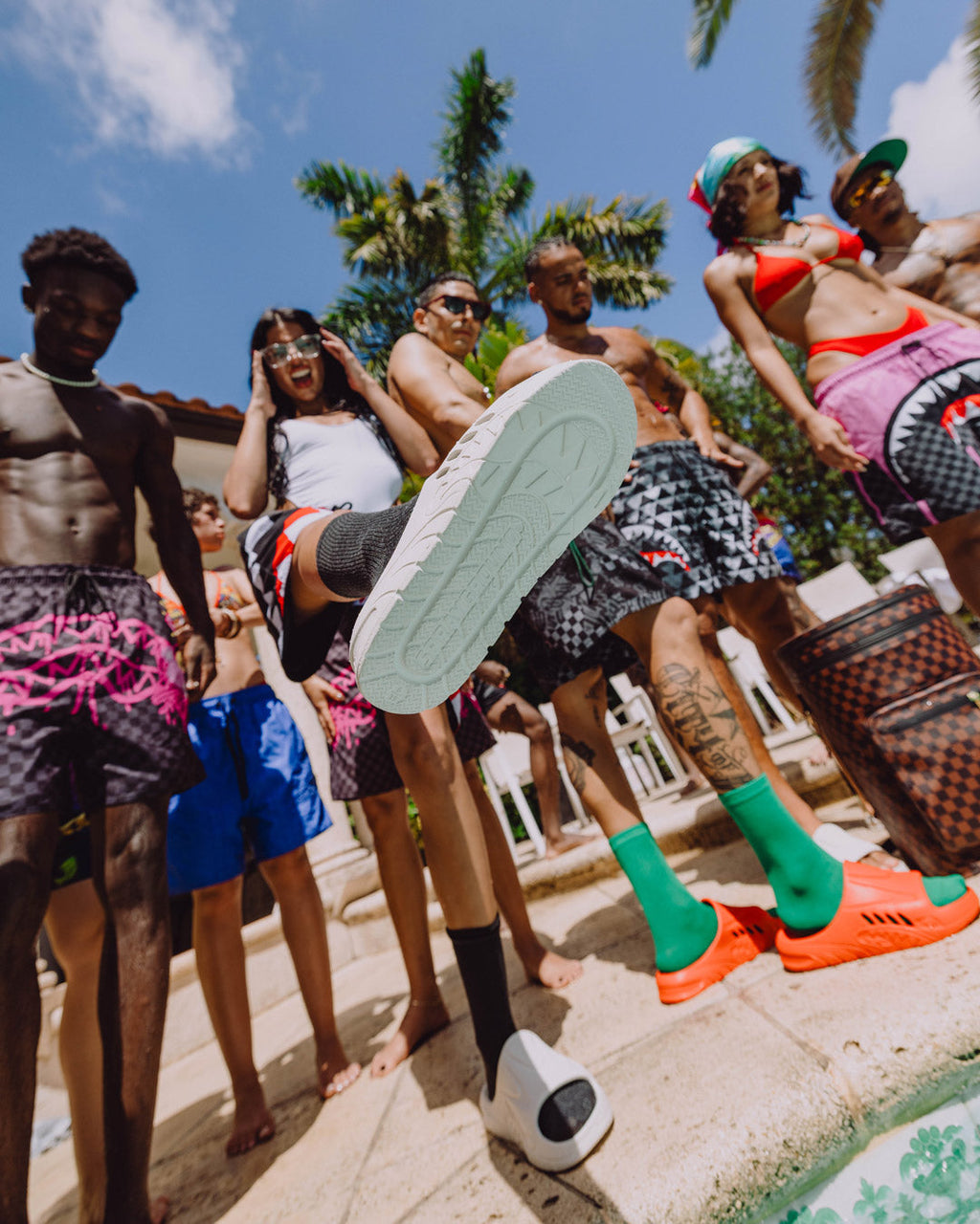 SHARK SLIDE (WHT)