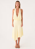 Ignite It Midi Dress - Lemon