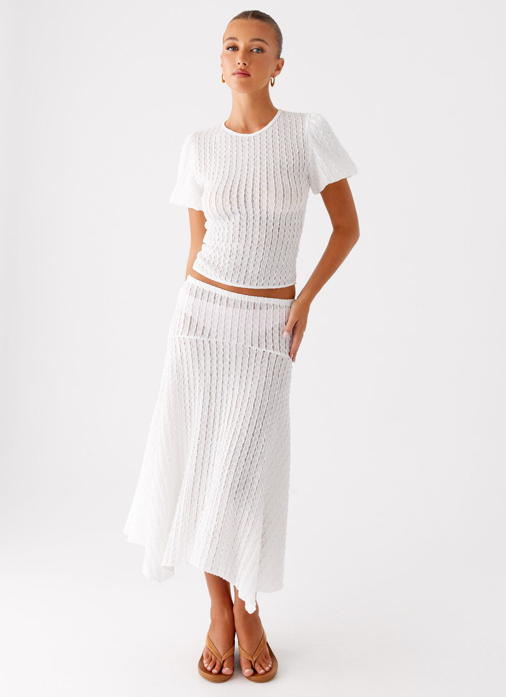Katta Midi Skirt - Ivory