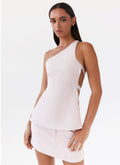 Zeina Suiting Mini Skirt - Pink