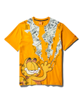 GARFIELD CAT STRATCH GRAPHIC T-SHIRT (ORANGE)