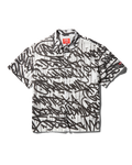 GRAFFITI SHORT SLEEVE BUTTON FRONT SHIRT
