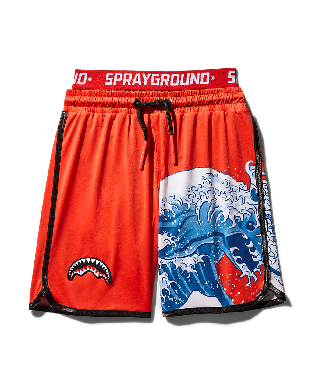 KIDS JAPAN WAVE SWIM TRUNKS (RED)