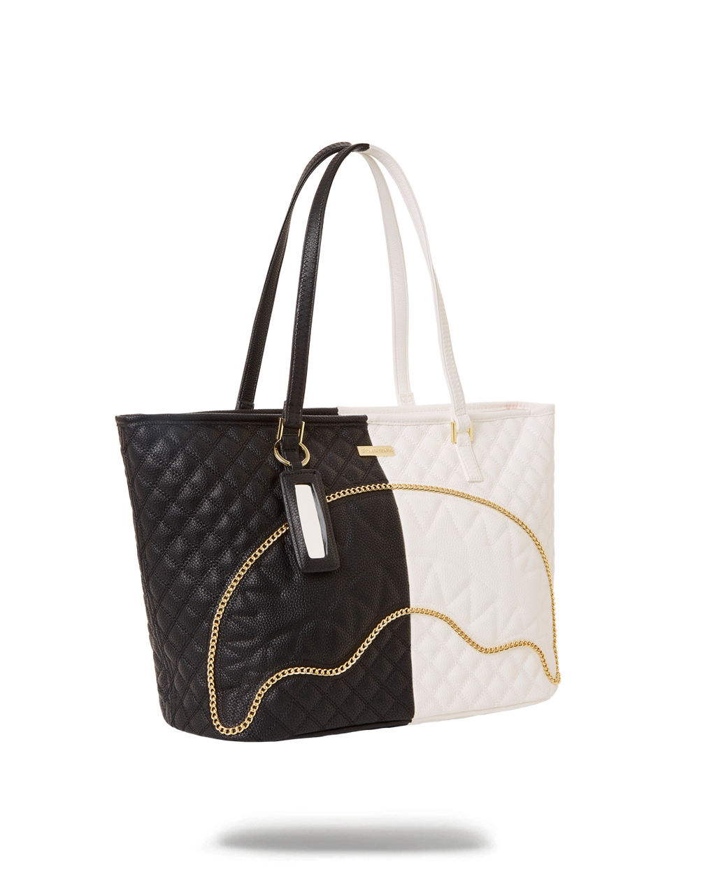 LEVELED UP SPLIT QUILT SHARK TOTE
