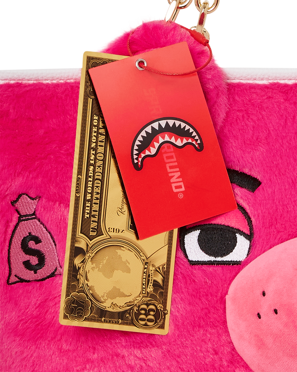 PLUSH MONEYBEAR TOTE (PINK)