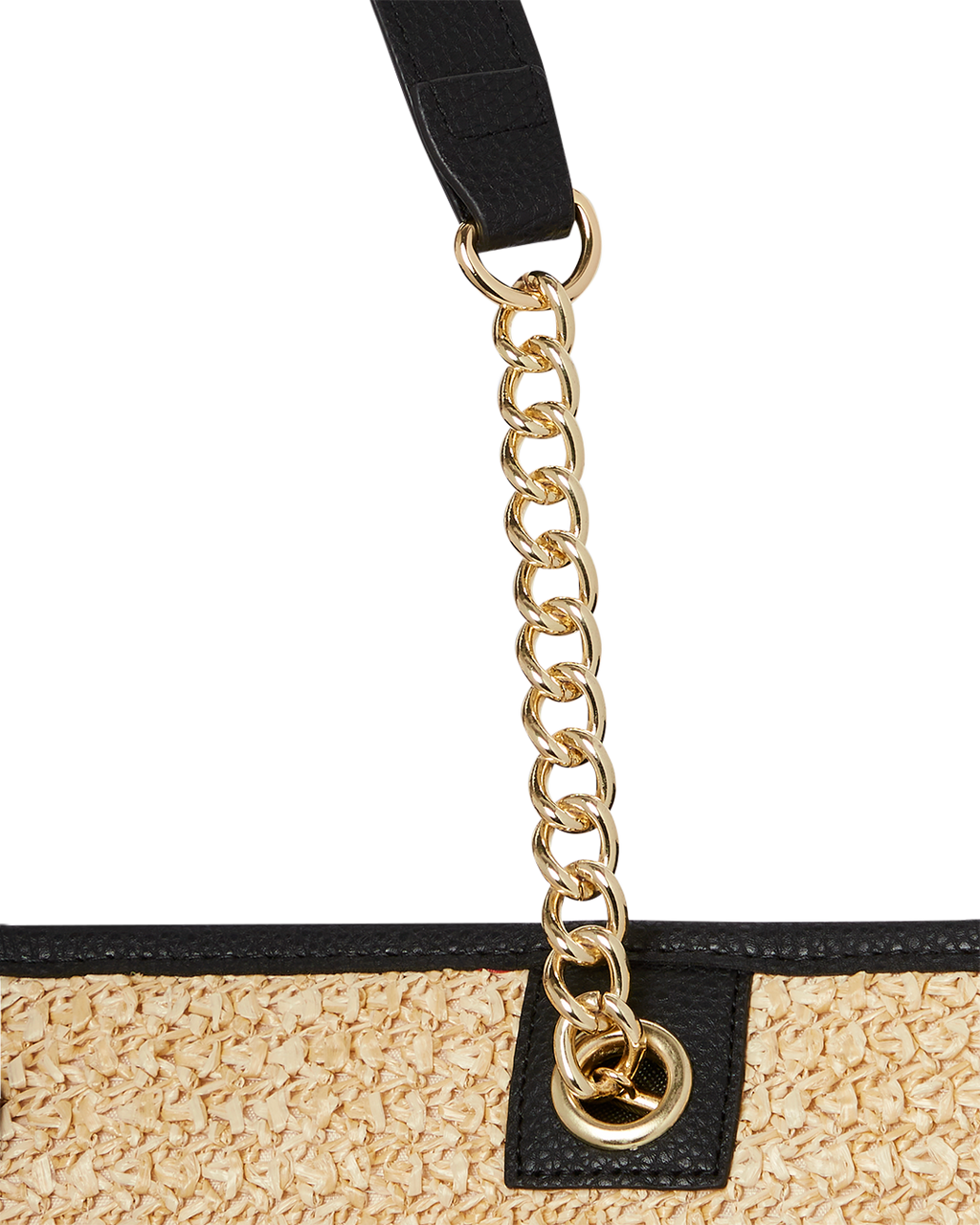 RAFFIA PALM TOTE