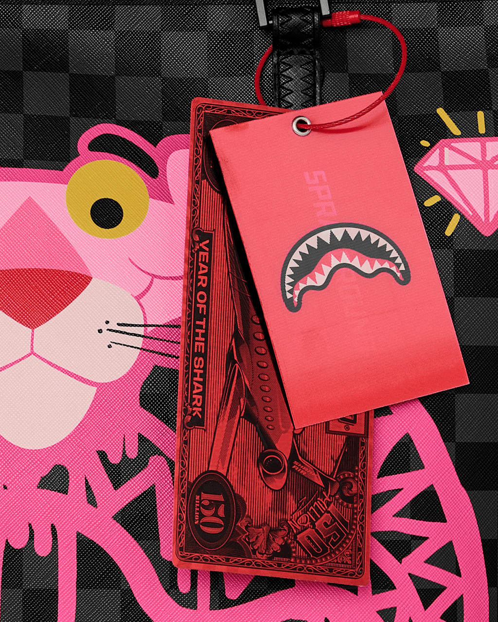 PINK PANTHER DIAMOND SHARK TOTE