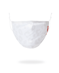 SNOW LEOPARD POLYESTER FACE MASK