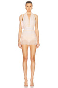Ruffle Halter Mio Mini Dress