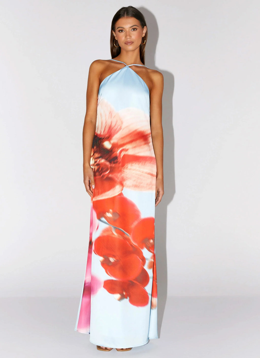Chloe Maxi Dress - Turquoise Bloom