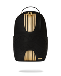 GOLD AND BLACK RACING STRIPES BACKPACK