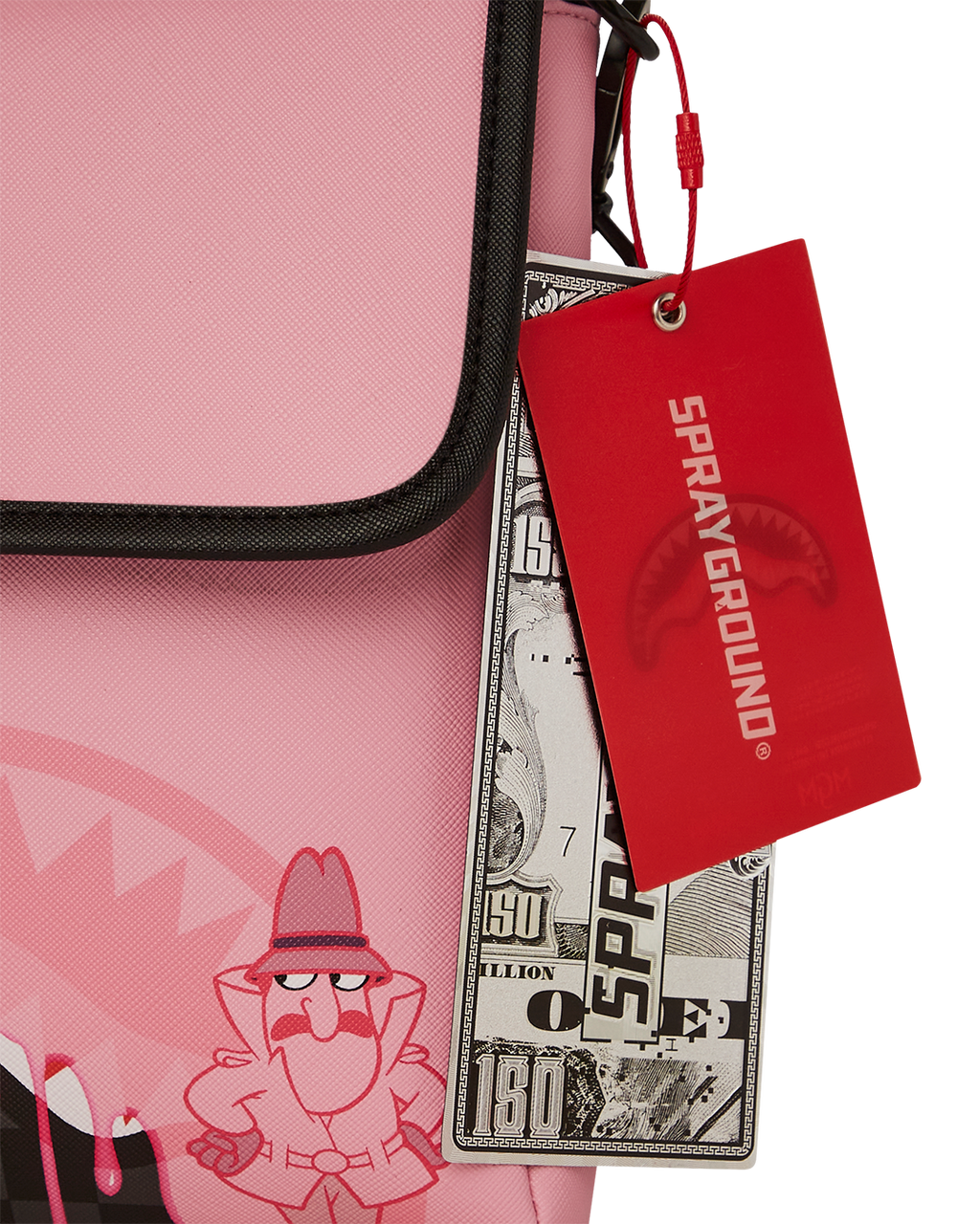 PINK PANTHER PINK PAINTER MESSENGER SLING BAG